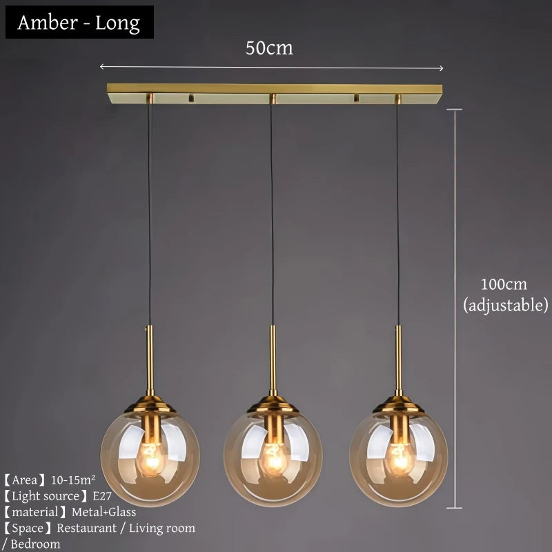 Nordic Glass Pendant Chandelier