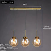 Nordic Glass Pendant Chandelier
