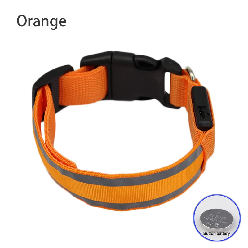 Rechargeable Reflective LED Collar