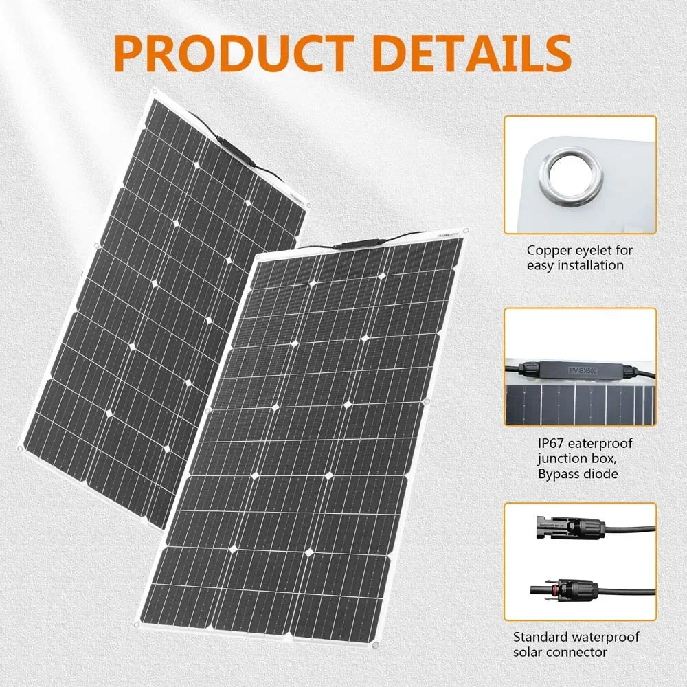 Flexible Monocrystalline Solar Panel