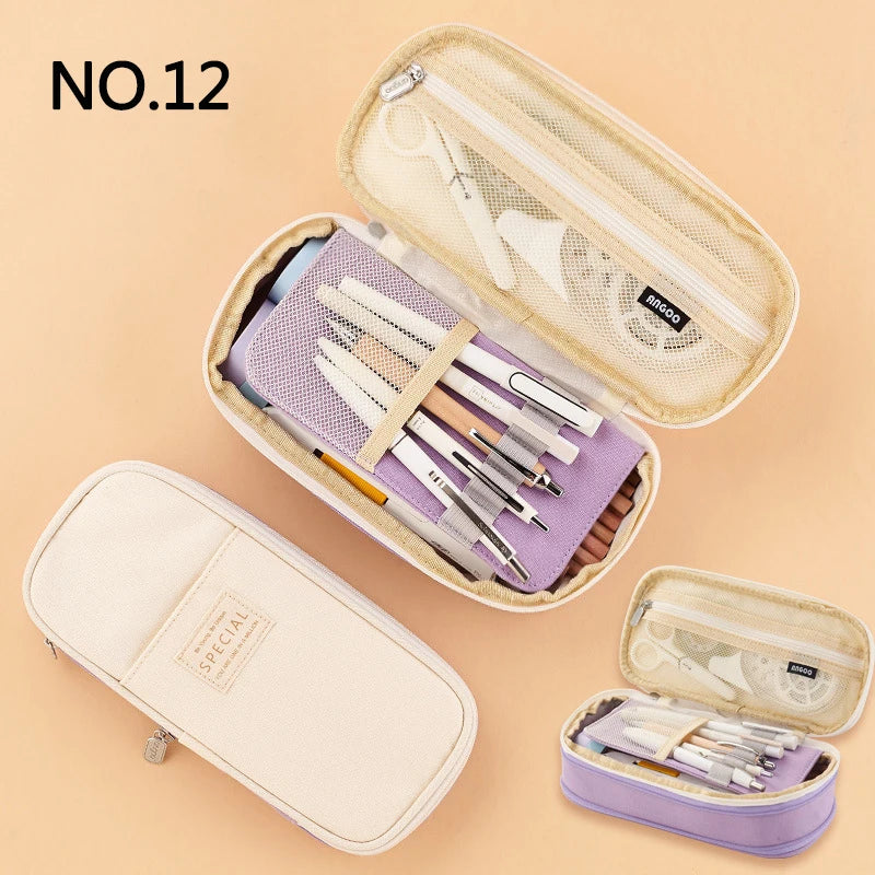Double Layer Large Pencil Case