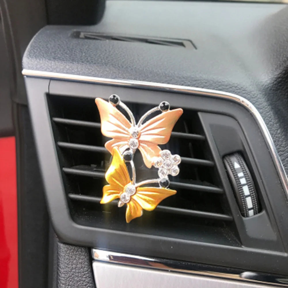 Butterfly Crystal Car Air Freshener