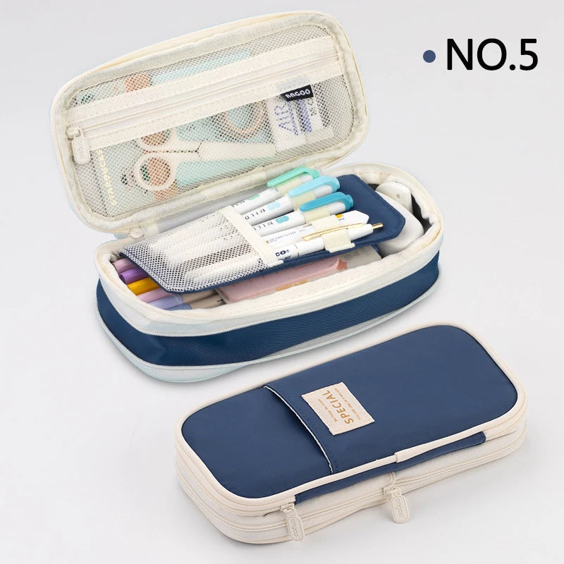Double Layer Large Pencil Case