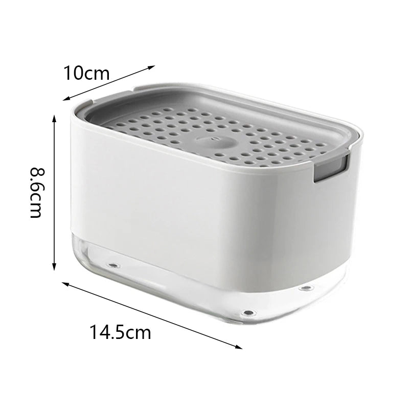 Press Soap Sponge Dispenser