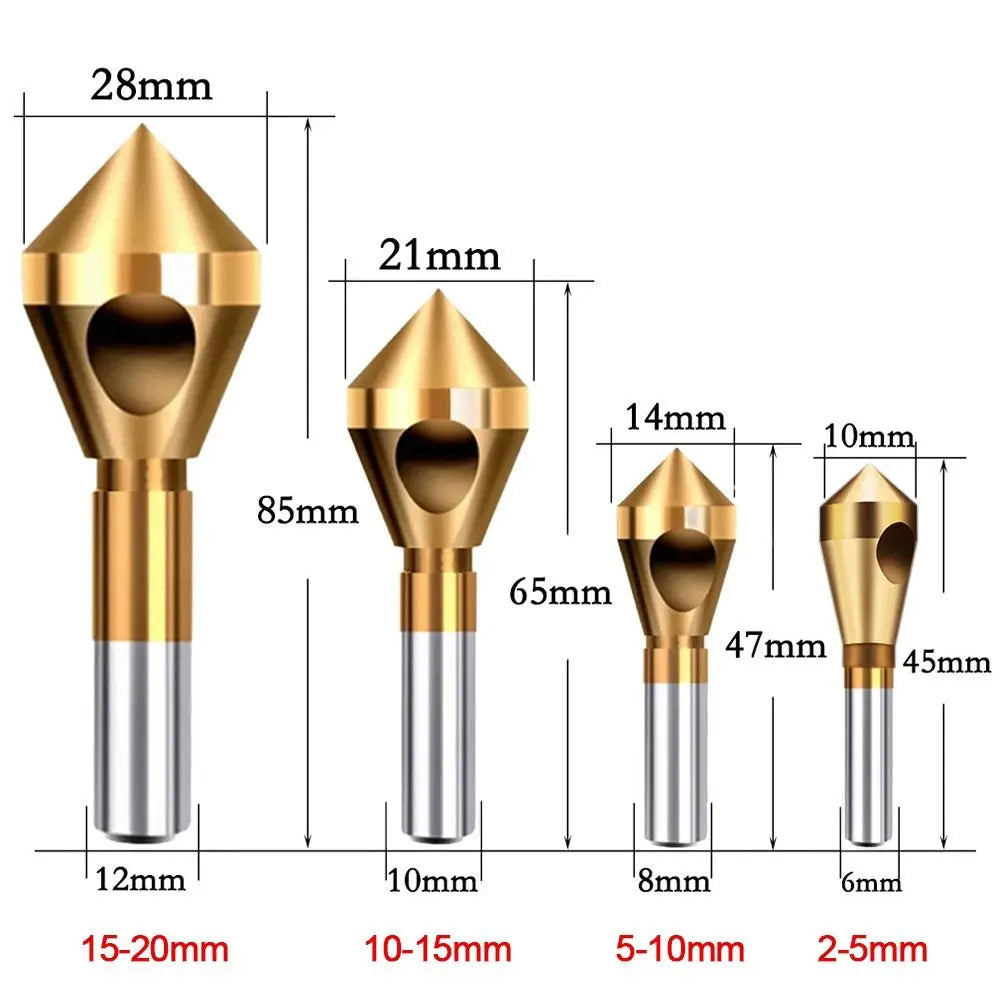 Titanium Countersink Deburring Bit