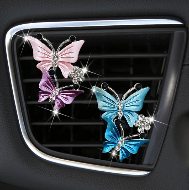 Butterfly Crystal Car Air Freshener