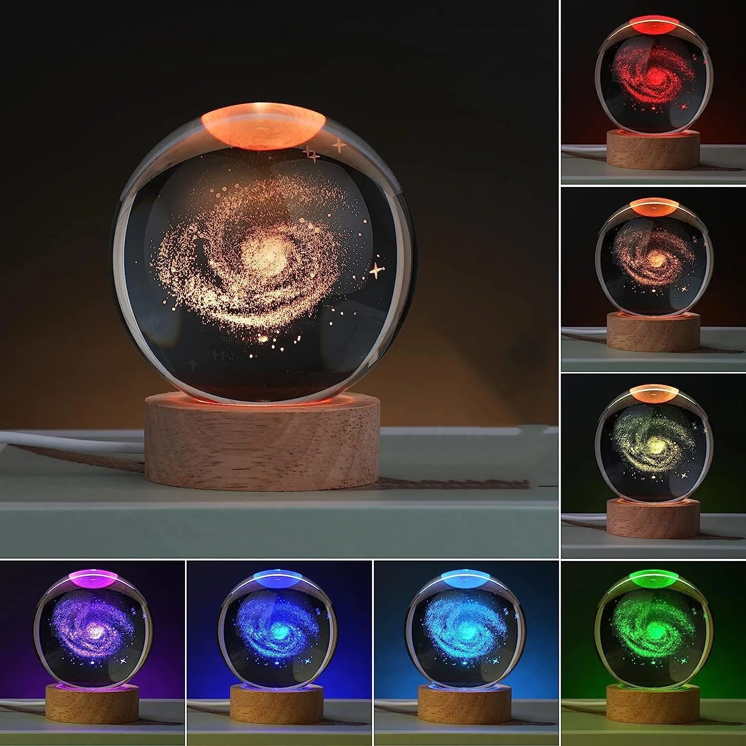 Crystal Cosmos Ball Nightlight
