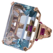 Champagne Crystal Statement Ring