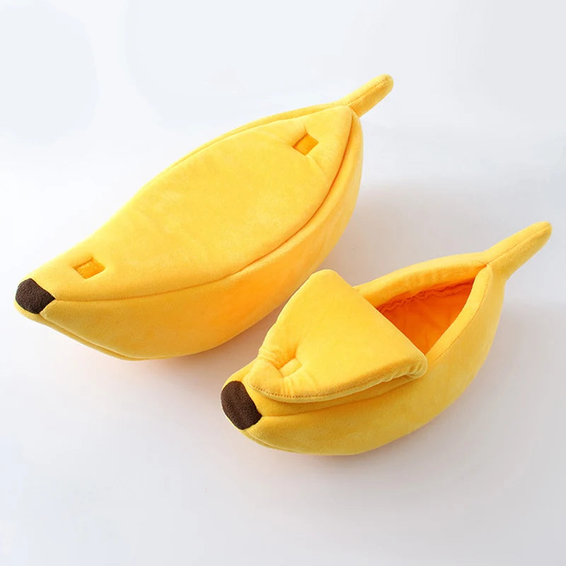 Cozy Banana Cat Bed