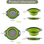 Foldable Silicone Colander Set