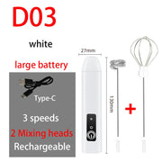 Rechargeable Three-Speed Milk Frother
