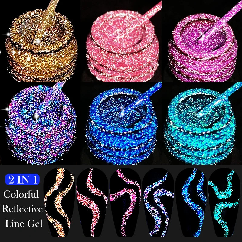 LILYCUTE Reflective Glitter Liner Gel