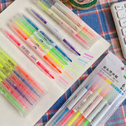 Double Head Pastel Highlighter Set