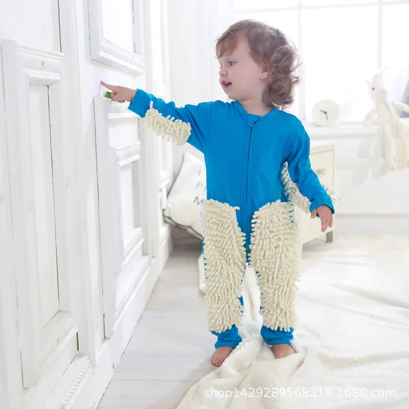 Cotton Long-Sleeve Baby Romper