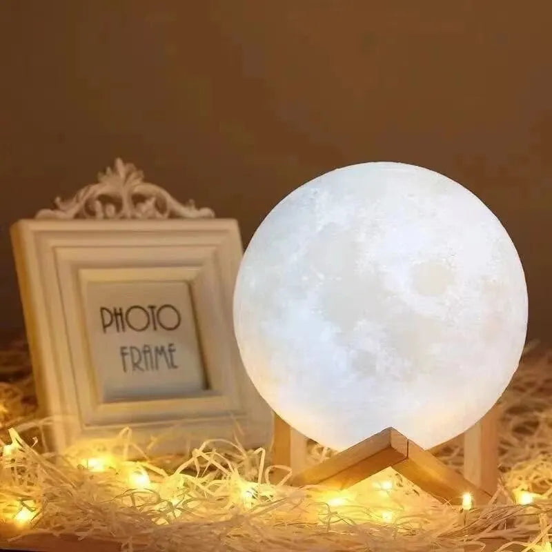 Glowing Galaxy Moon Nightlight