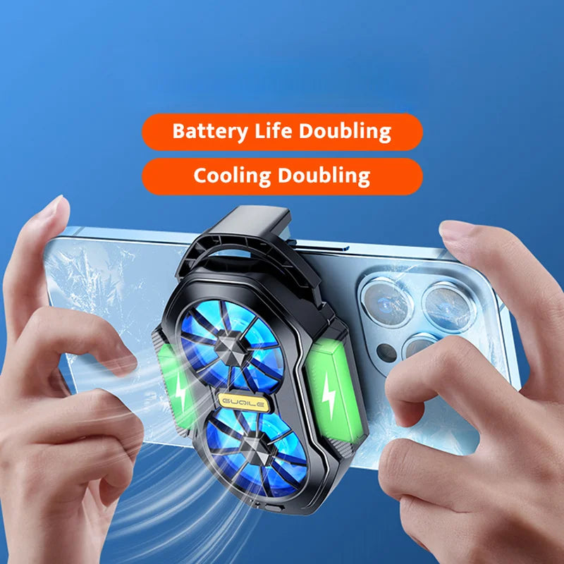 Dual Fan Phone Cooler