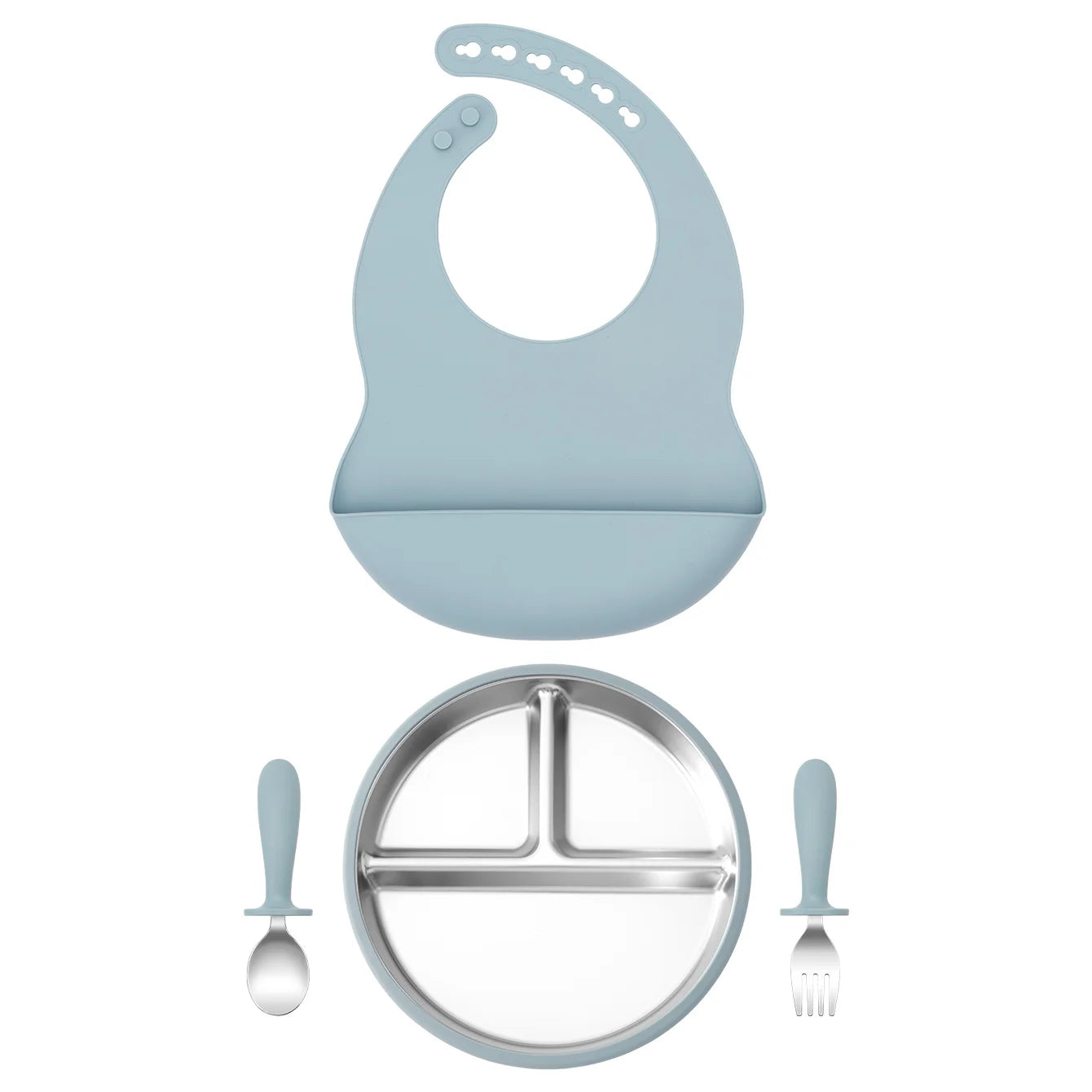 Stainless Silicone Feeding Set