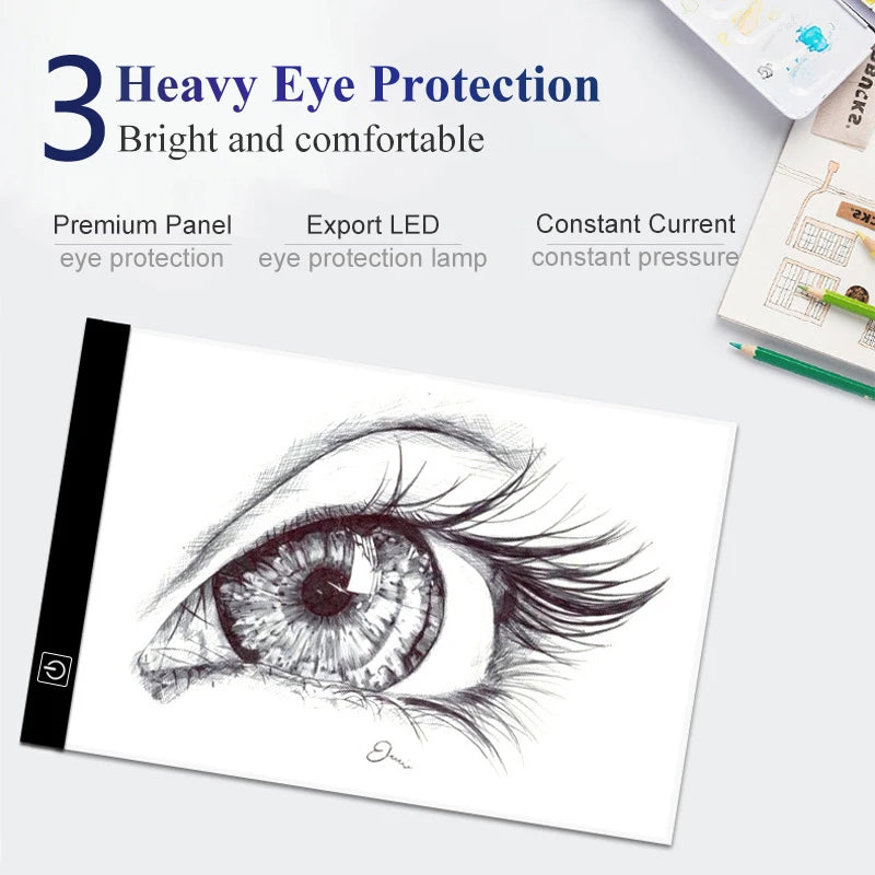 Dimmable A4 Drawing Light Pad