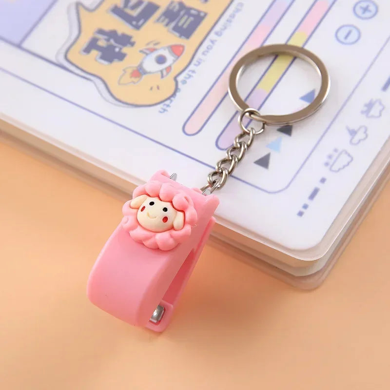 Kawaii Mini Stapler Keychain