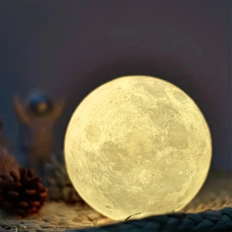 Glowing Galaxy Moon Nightlight