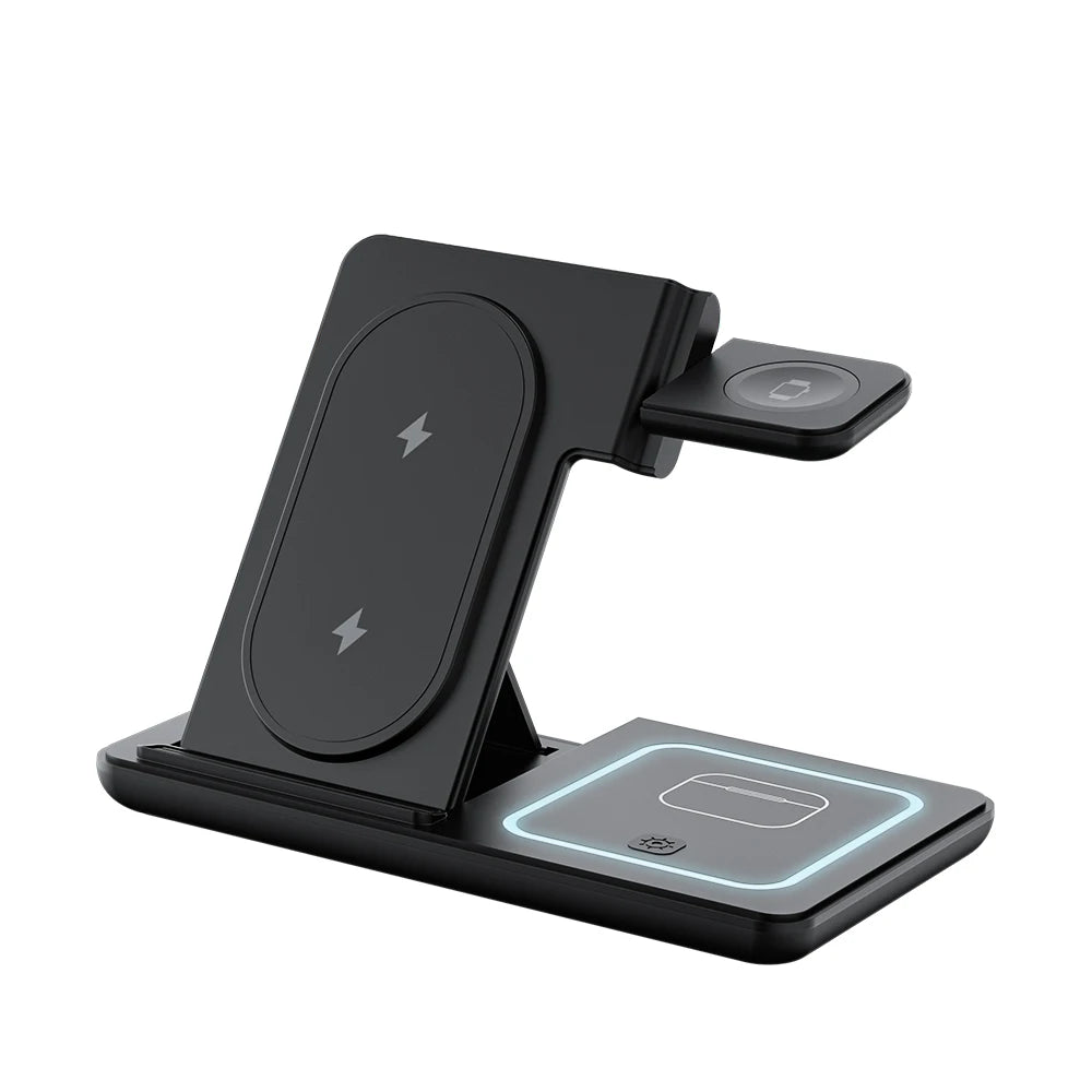 Foldable 3-in-1 Wireless Charger