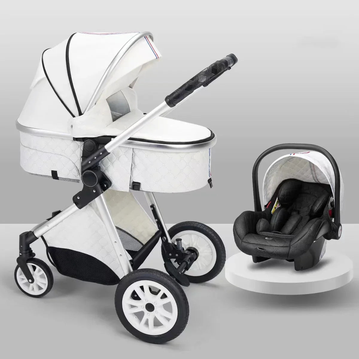 Foldable 3-in-1 Baby Stroller