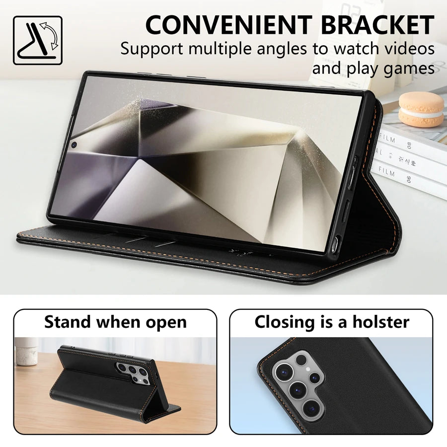Magnetic Wallet Samsung Case