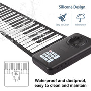 Foldable 88-Key Silicone Piano