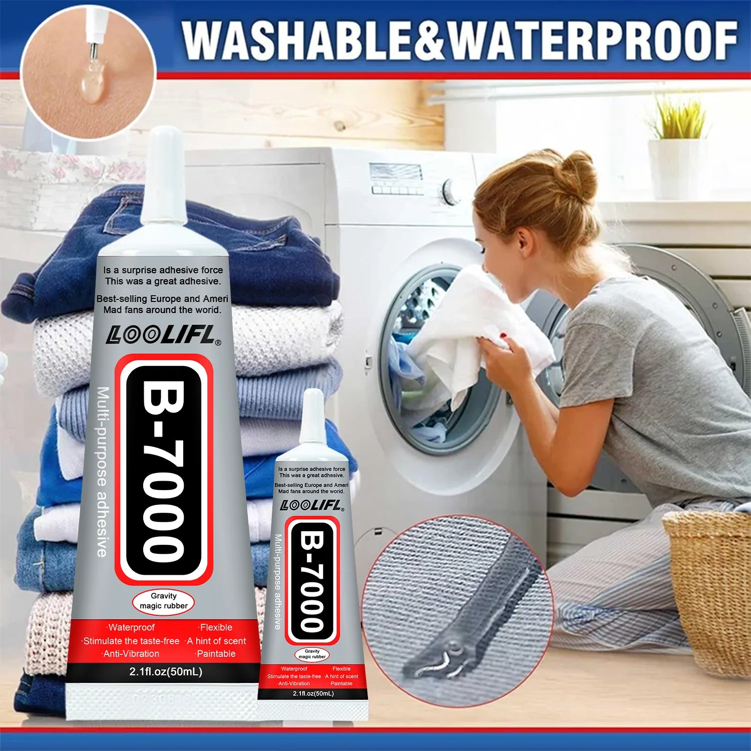 Quick-Dry Waterproof Fabric Glue