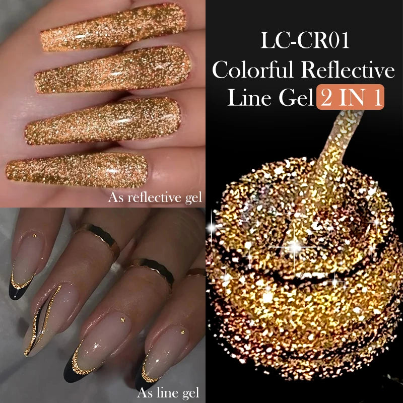 LILYCUTE Reflective Glitter Liner Gel