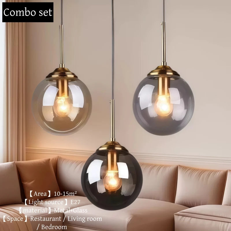 Nordic Glass Pendant Chandelier