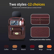 PU Leather Seatback Organizer Tray