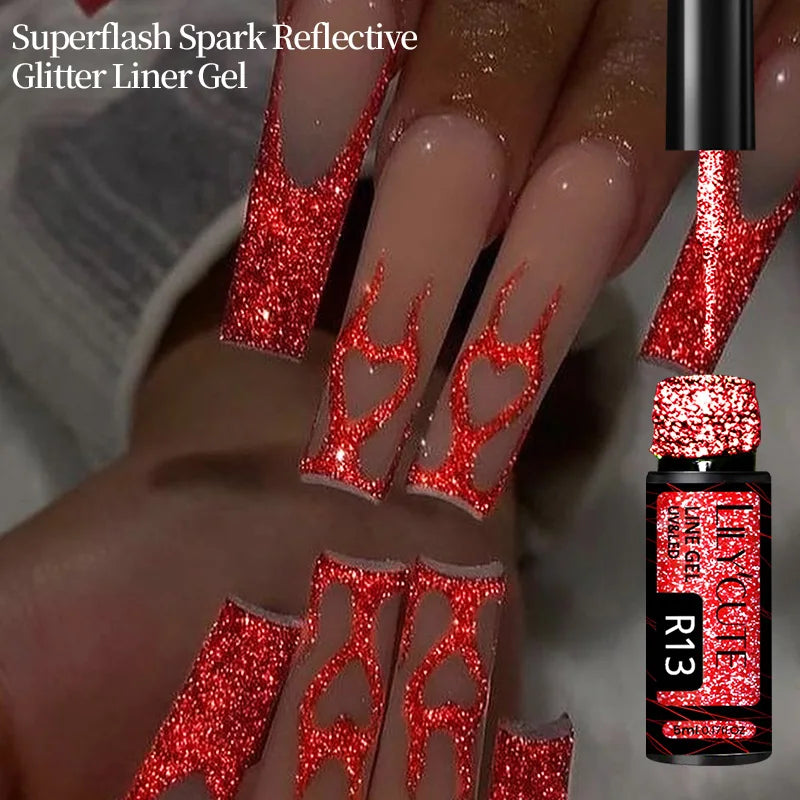 LILYCUTE Reflective Glitter Liner Gel