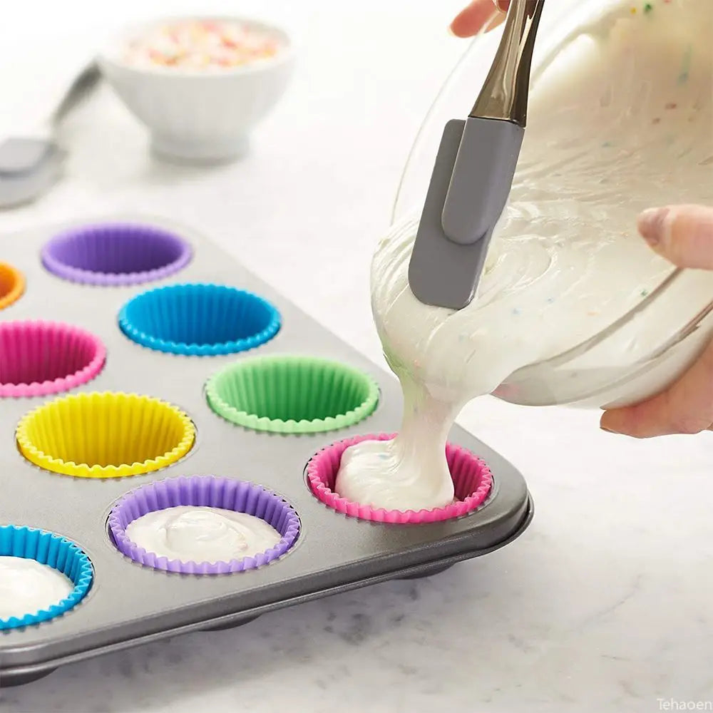 Reusable Silicone Cupcake Mold Set