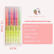 Double Head Pastel Highlighter Set