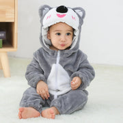 Hooded Animal Baby Romper