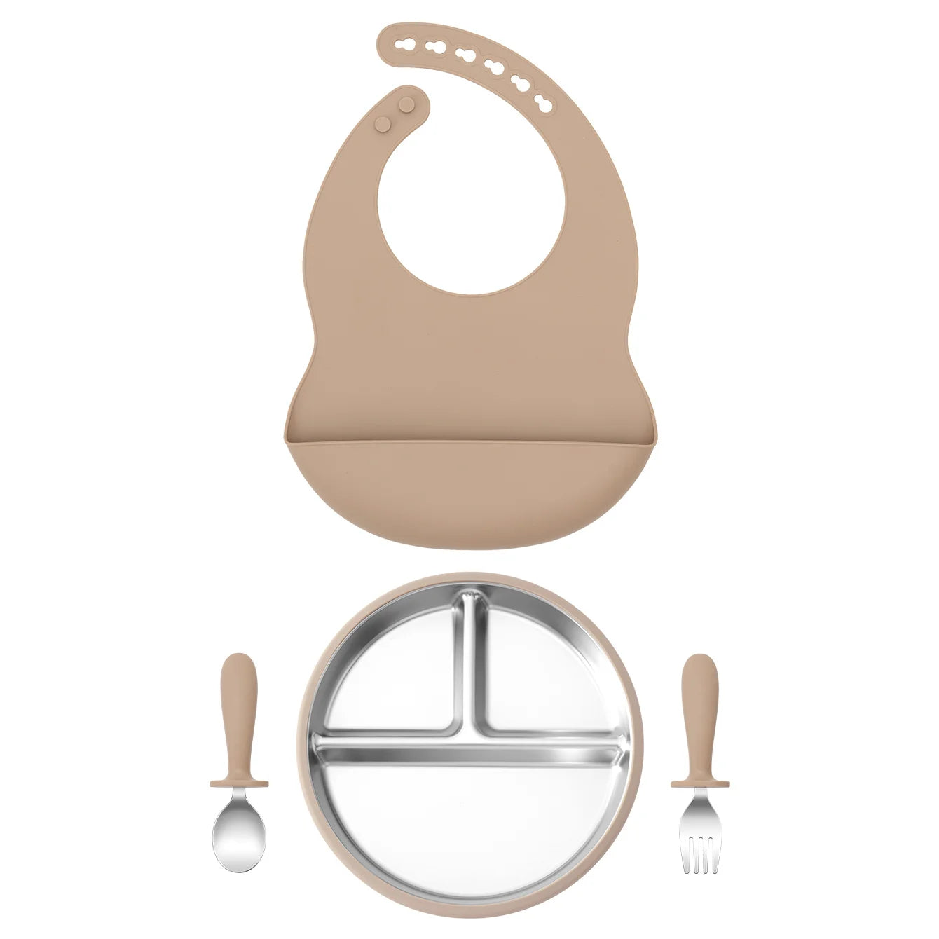 Stainless Silicone Feeding Set