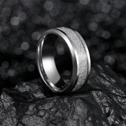 Meteorite Tungsten Wedding Ring
