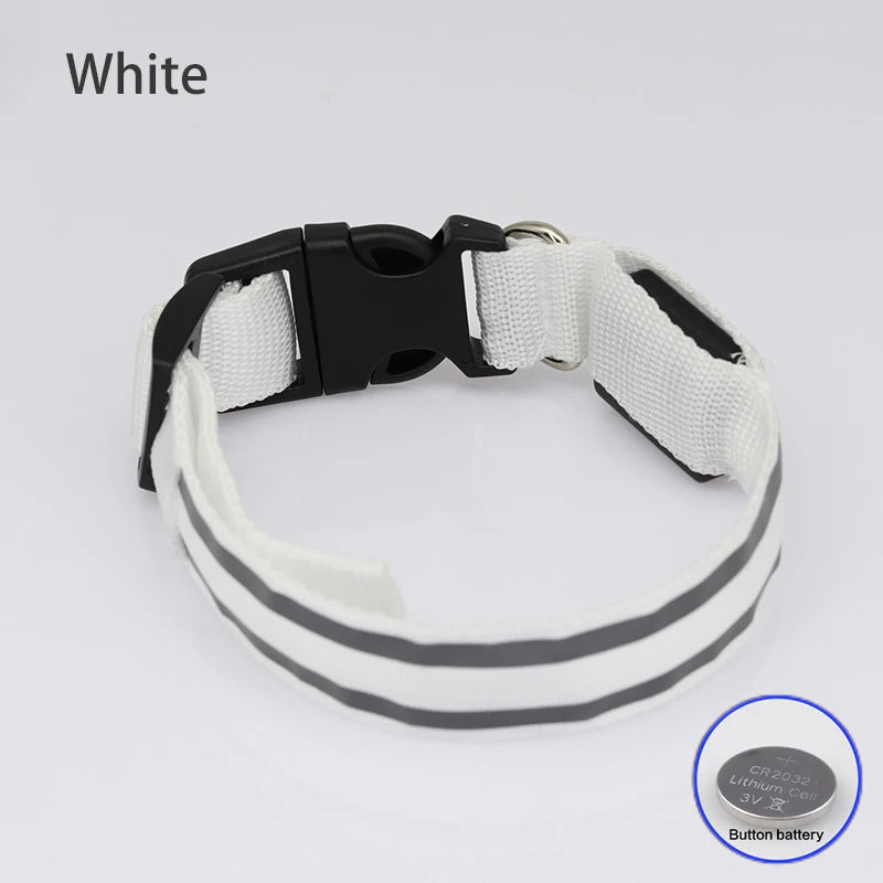 Rechargeable Reflective LED Collar