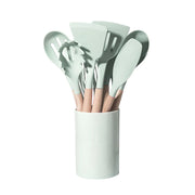 Silicone Wooden Handle Utensil Set