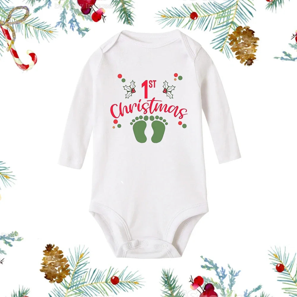 Christmas Snowman Baby Romper