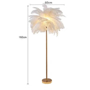 Nordic Ostrich Feather Floorlamp
