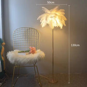 Nordic Ostrich Feather Floorlamp