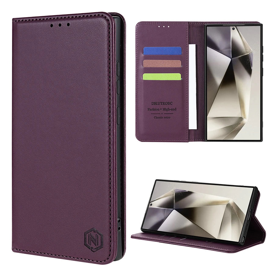 Magnetic Wallet Samsung Case