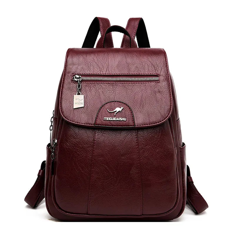 Vintage Genuine Leather Women's Backpack