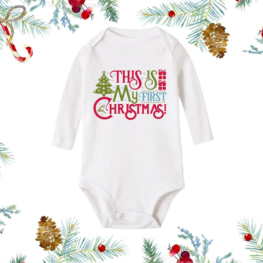 Christmas Snowman Baby Romper
