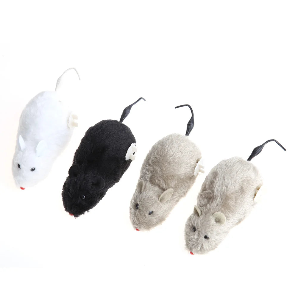 Clockwork Plush Mouse Toy