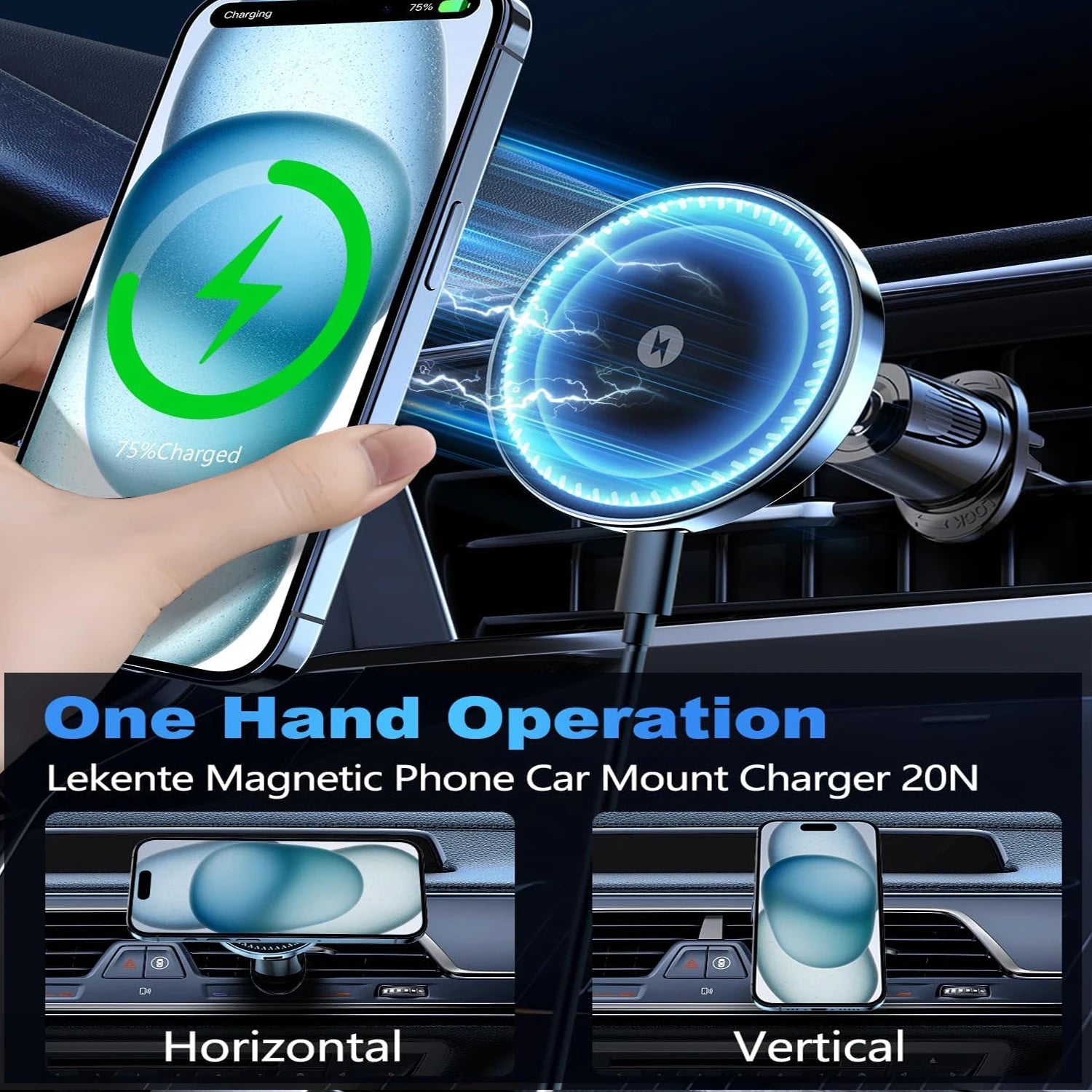 Magnetic Wireless Car Charger