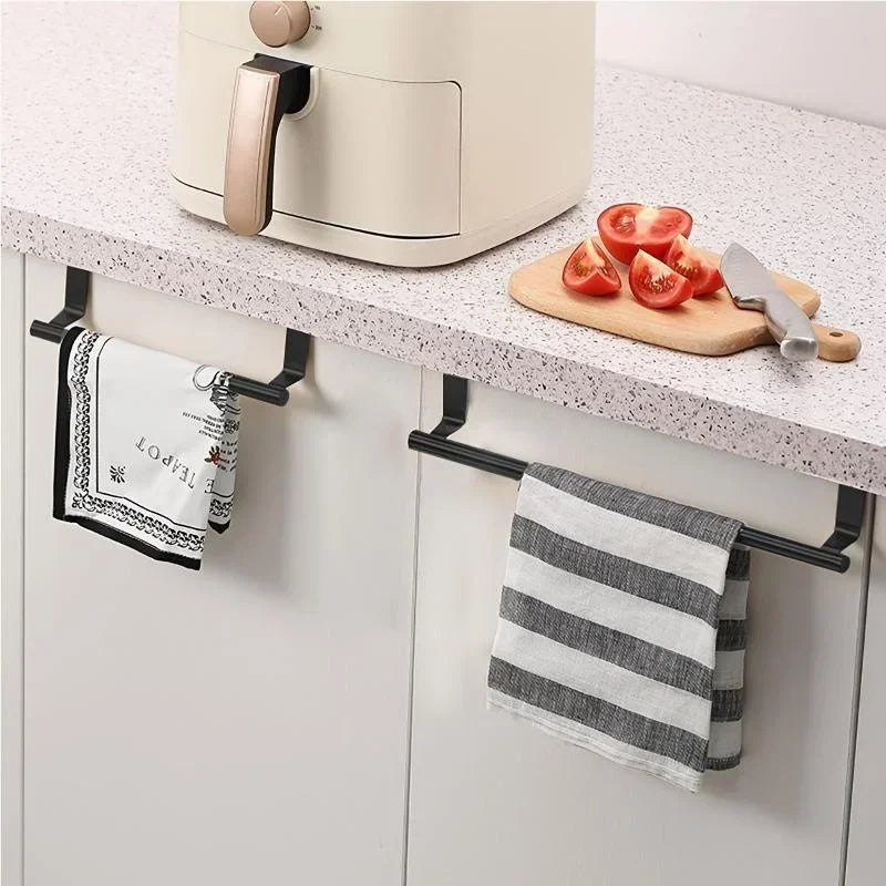 Stainless Over Cabinet Towel Rack