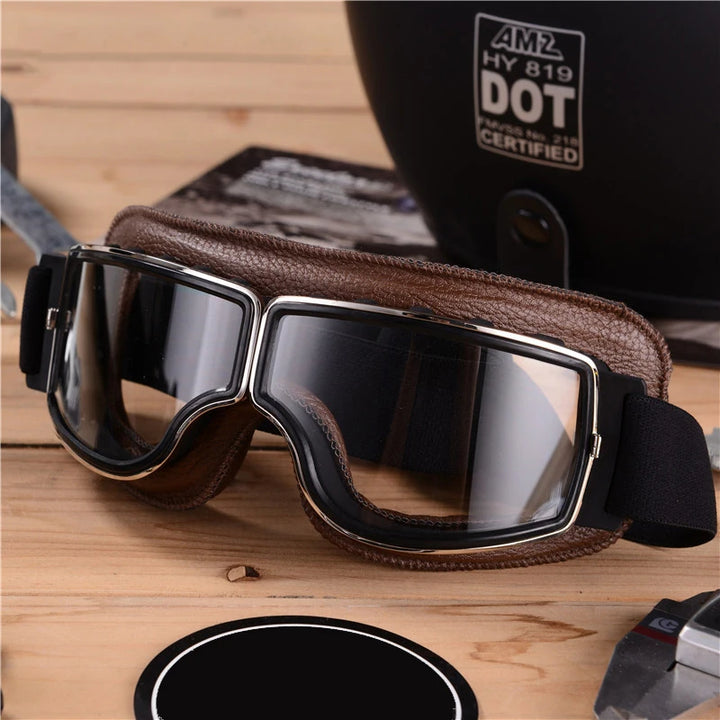 Retro Windproof Motorcycle Riding Glasses